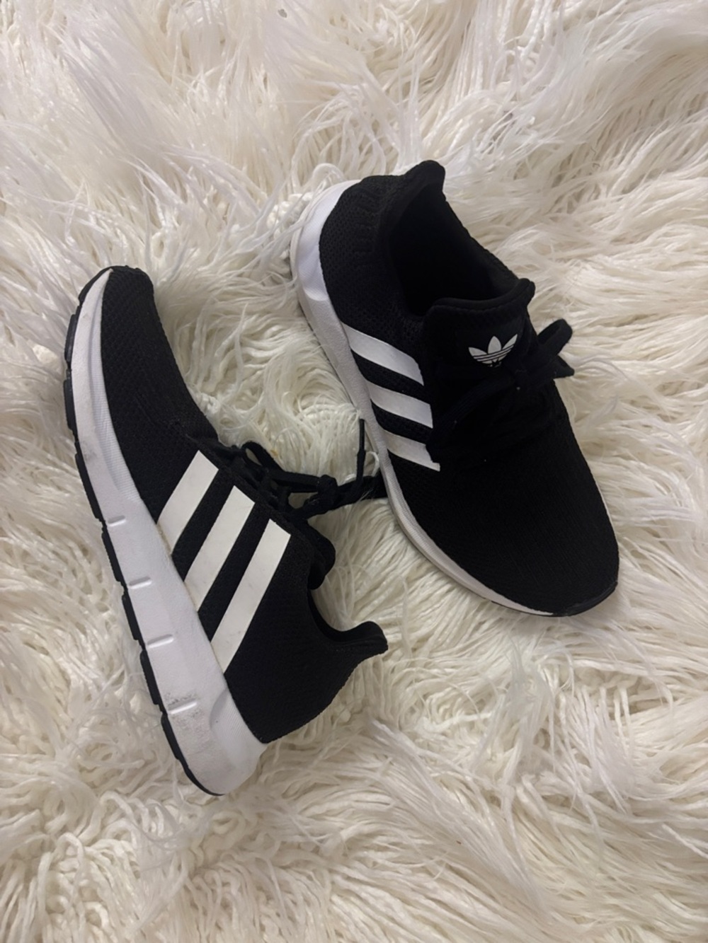 adidas Black and White womens swift run Sneakers